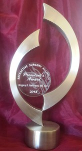 RSA Presidents Award 2014_Gregory Parkhurst MD